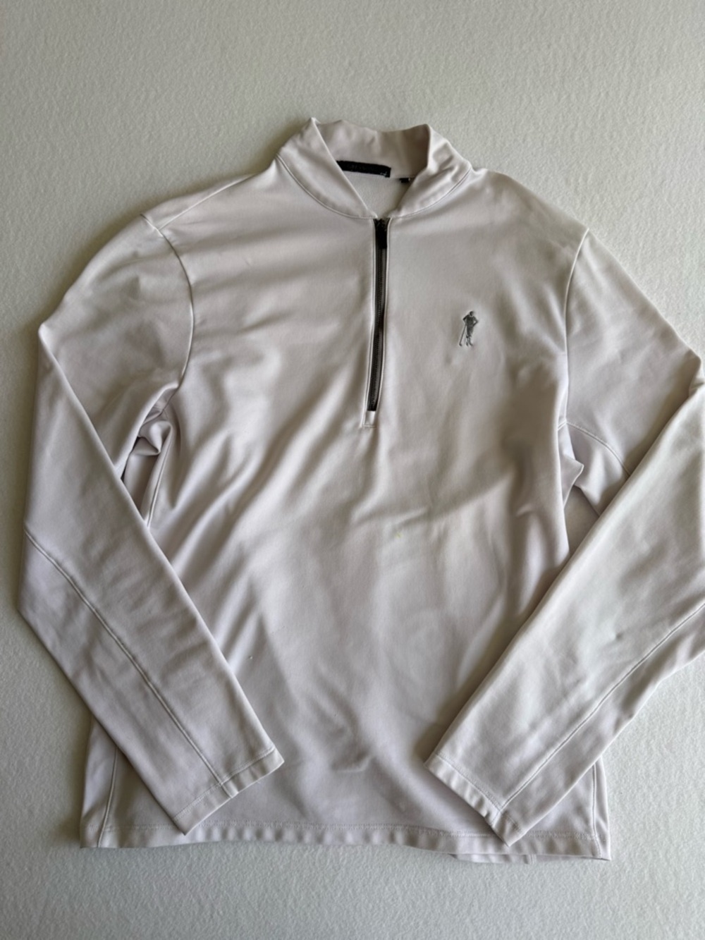 Greyson Men's Quarter Zip Pullover Wolf Logo Performance Golf Shirt Size L